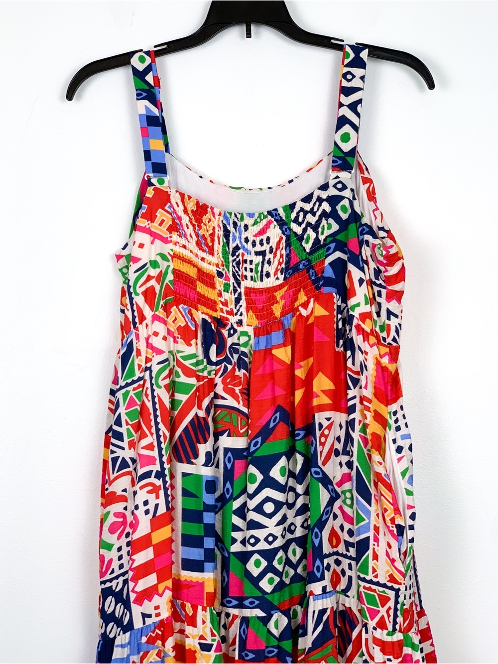 Skies Are Blue maxi dress sleeveless sun dress vibrant abstract print size XL - Picture 4 of 11